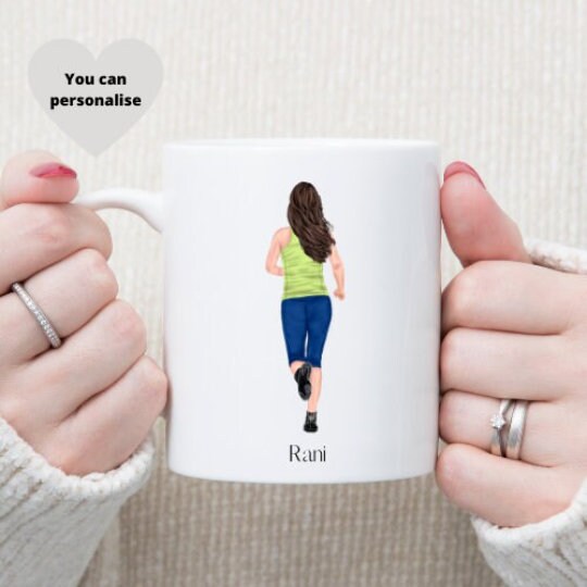 Running Gift, Runner Mug, Personalised Runner Gift, Running Cup Gift.