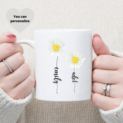 Personalised Bestie Daisy Mug