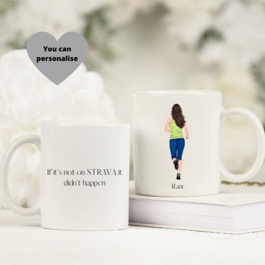 Running Gift, Runner Mug, Personalised Runner Gift, Running Cup Gift.