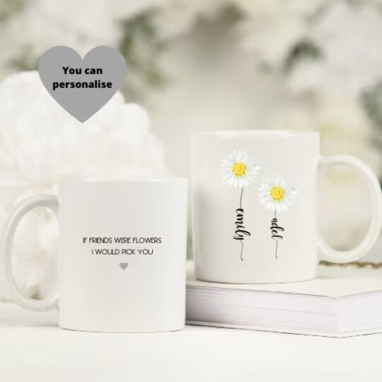 Personalised Bestie Daisy Mug