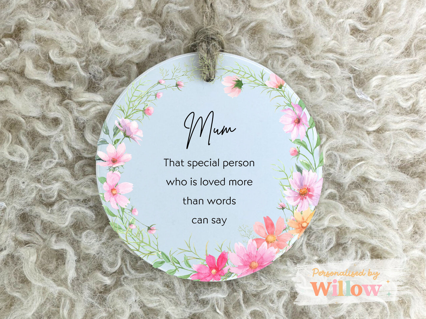 Personalised Mum Gift, Affirmation Mom Gift, Motivational Gift, Ceramic Ornament.