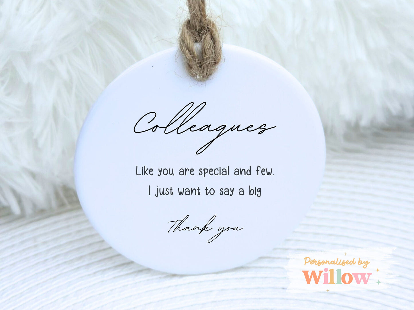 Inspirational Quote Colleague Leaving Gift Ceramic Hanging