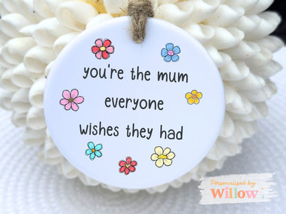 Appreciation Ceramic Hanging Keepsake Gift For Mum