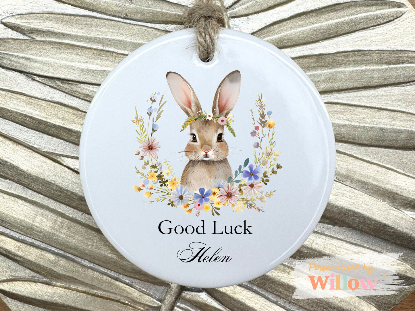 Personalised Good Luck Gift, New Job Gift, Graduation Gift, Leaving Gift, Ceramic Ornament.