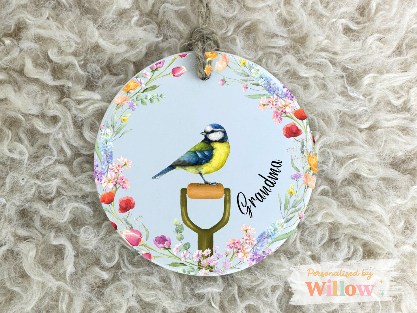 Personalised Robin Grandma Gift, Nan Gift, Thank you Nanny Gift.