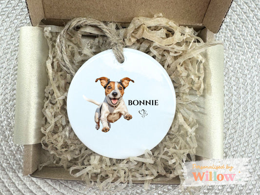 Personalised Breeds Dog Gift, Dog Lover Gift, Ceramic Ornament.