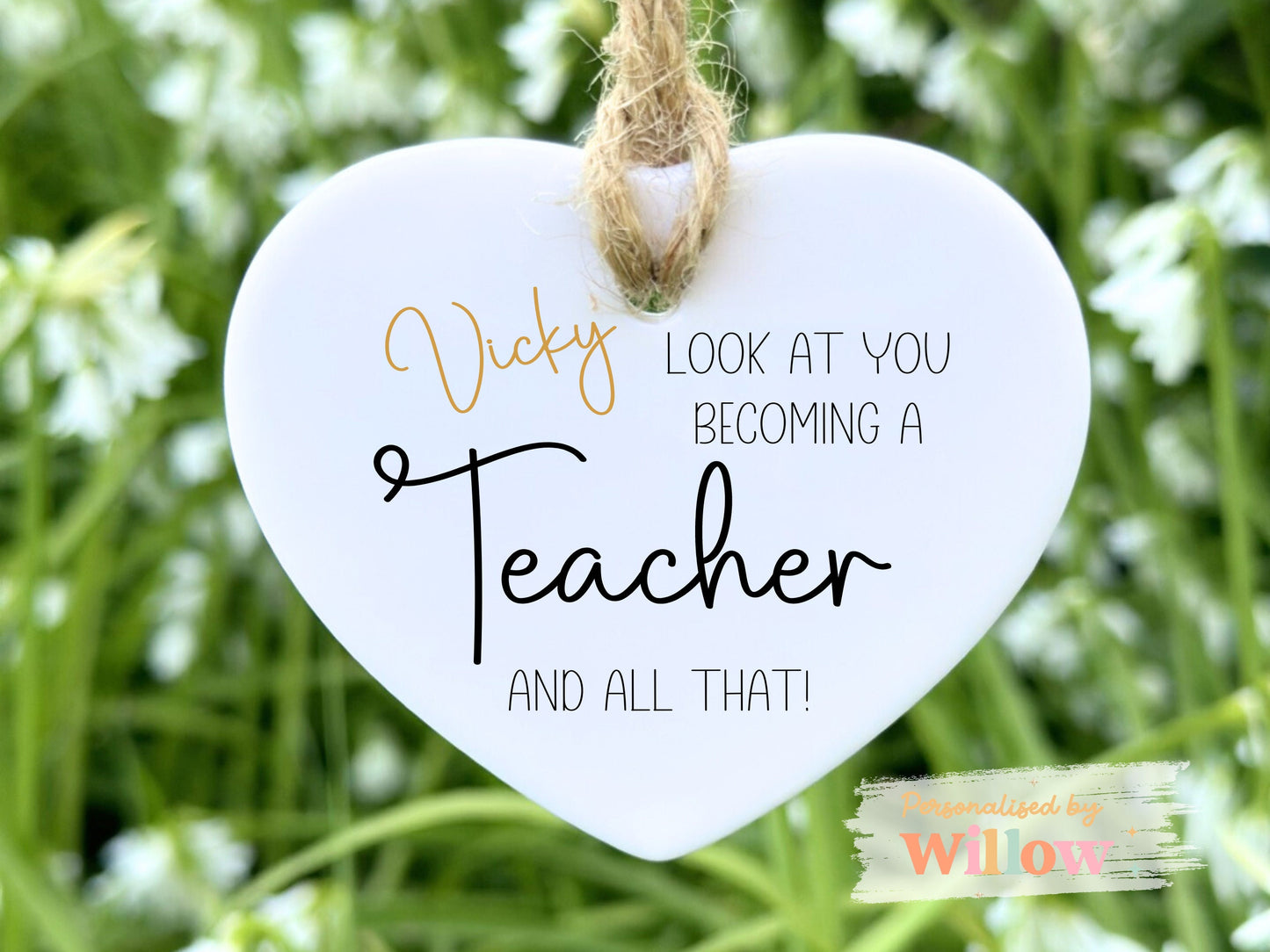 Look At You Becoming A Teacher And All That Gift, Newly Qualified Teacher NQT Ceramic Ornament