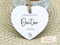 Personalised Qualified Doctor Gift, Newly Qualified Doctor Ceramic Ornament.