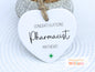 Personalised Qualified Pharmacist Gift, Newly Qualified Pharmacist Ceramic Ornament.