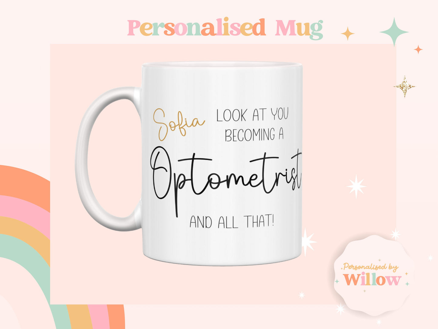 Look At You Becoming a Optometrist Mug, New Optometrist Mug