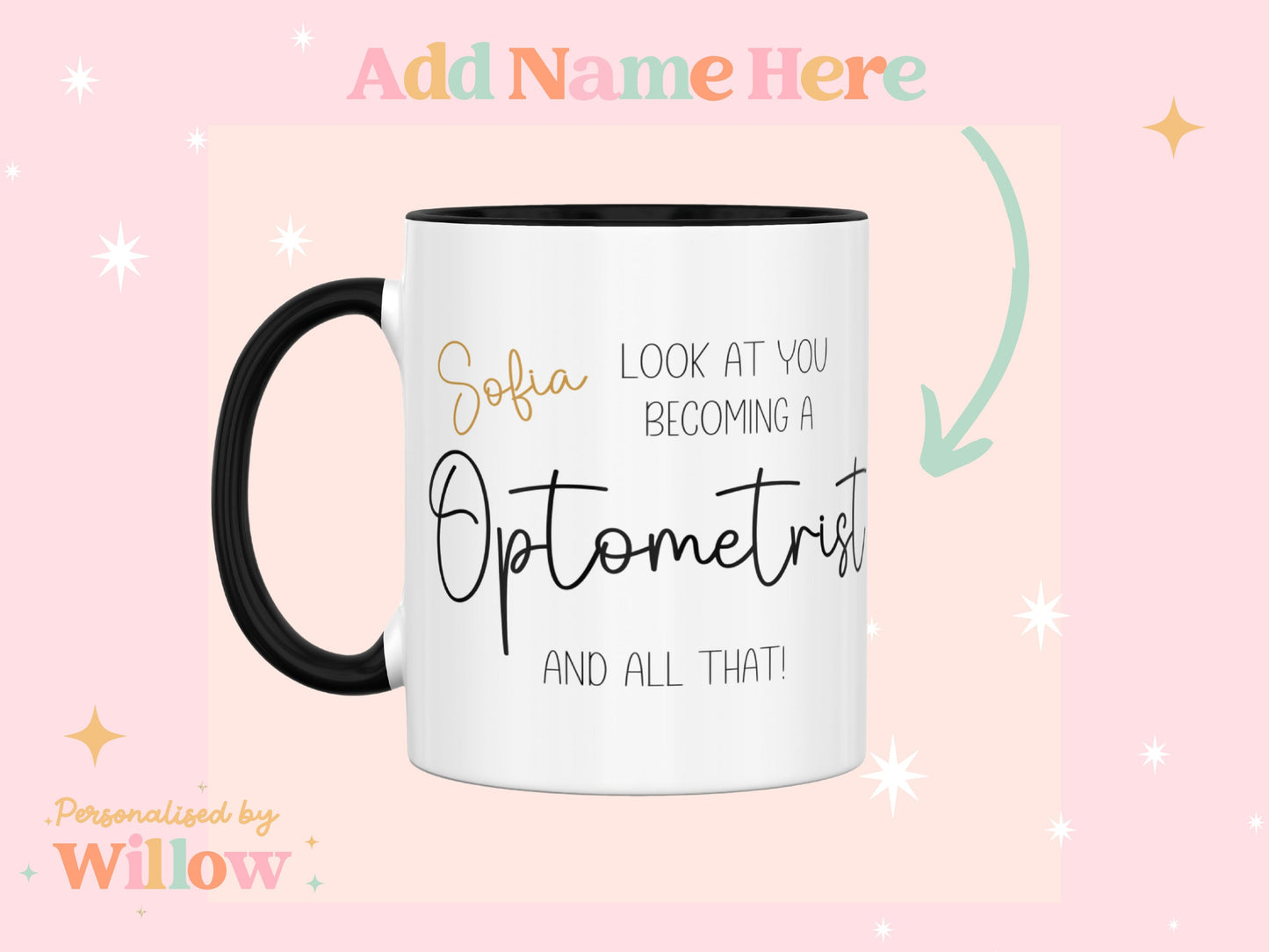 Look At You Becoming a Optometrist Mug, New Optometrist Mug