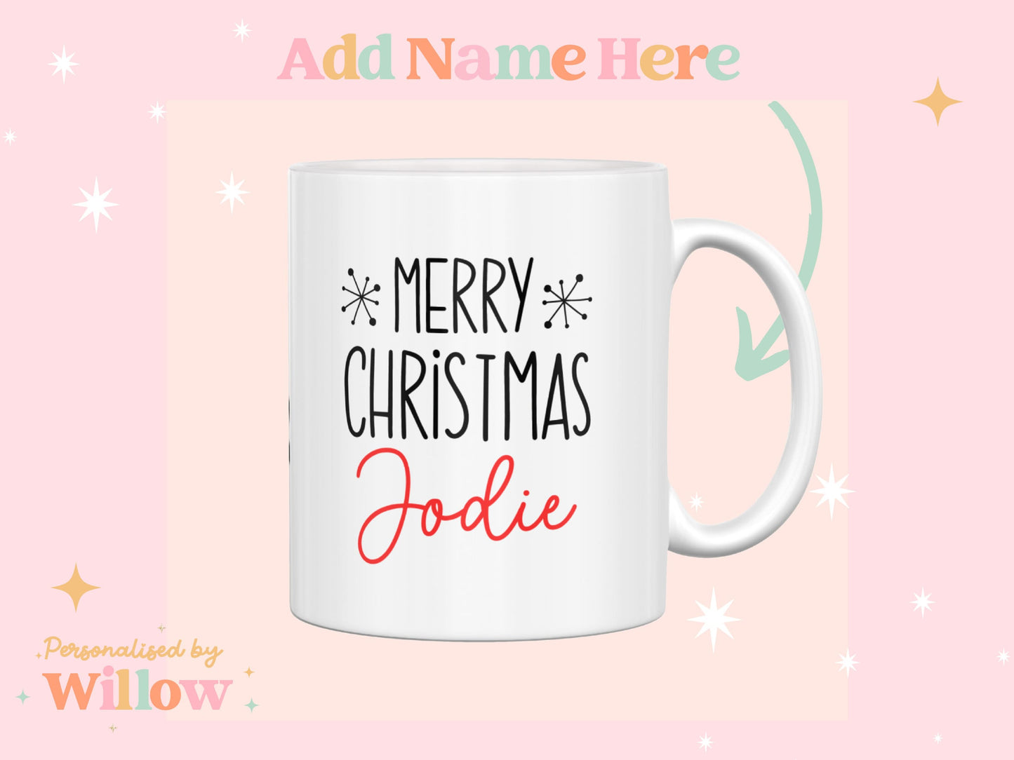 Christmas Personalised Dog Mug, Dog Breeds Mug, Dog Gift