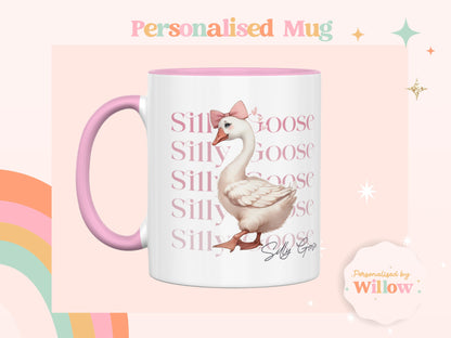 Personalised Silly Goose Mug, Geese Mug, Bird Gift, Farm Mug, Farm Animals Mug, Vet Gift, Goose Gift, Farming Mug, British Goose Mug