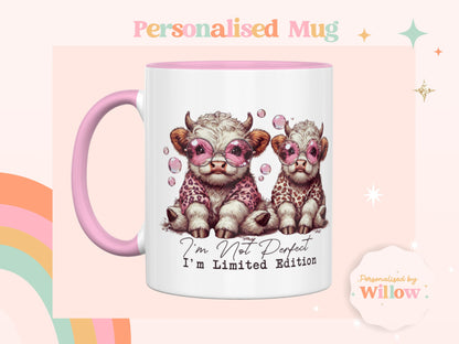 Highland Cow Affirmation Mug Gift, Inspirational Tea Mug.