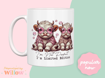 Highland Cow Affirmation Mug Gift, Inspirational Tea Mug.