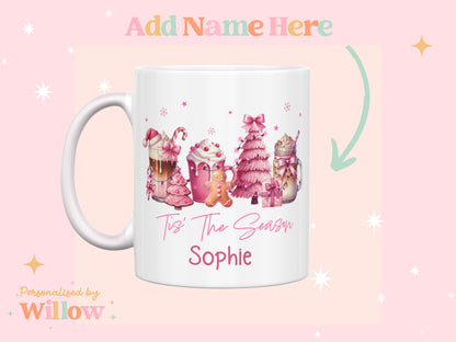 Custom Christmas Mug, Personalised Christmas Cup