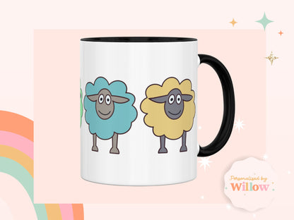 Sheep Mug, Sheep Gift, Farm Mug, Farm Animals Mug, Vet Gift.