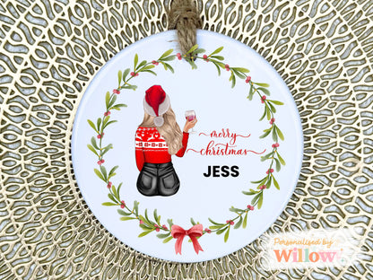 Daughter Christmas Ornament, Personalised Christmas Jumper