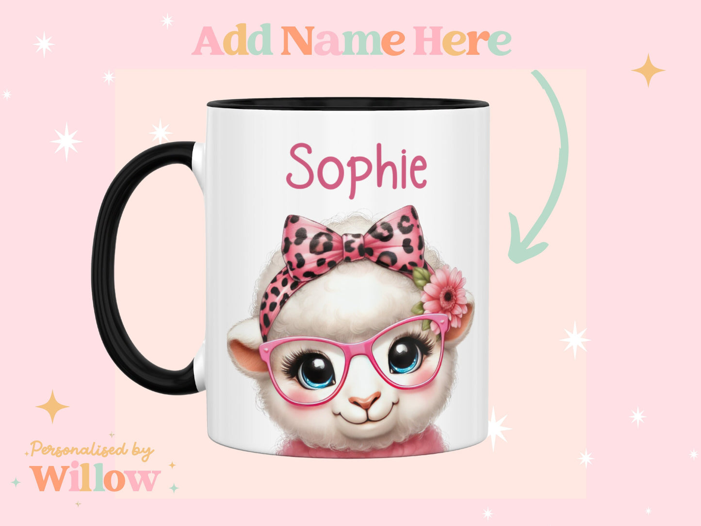 Personalised Sheep Mug, Sheep Gift, Farm Mug, Farm Animals Mug.