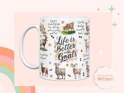 Goat Gift, Goat Lover Mug, Vet Gift, Farm animal Mug.