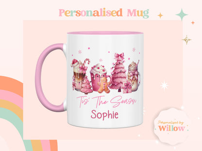 Custom Christmas Mug, Personalised Christmas Cup