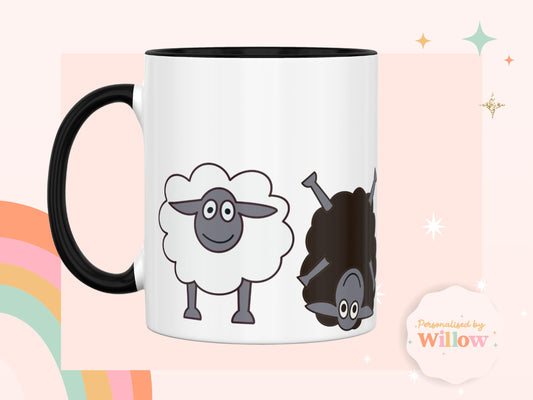 Black Sheep Mug, Sheep Gift, Farm Mug, Farm Animals Mug