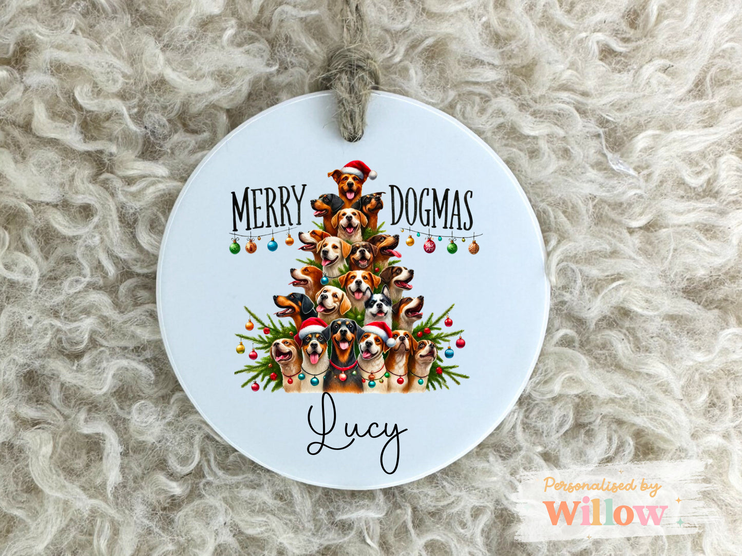 Personalised Dog Christmas Decoration, Dog Christmas Decoration