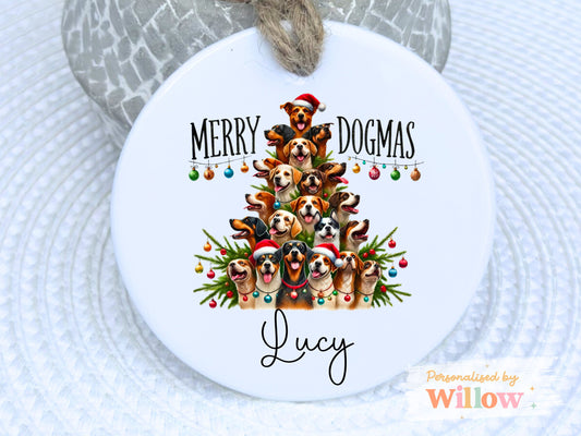 Personalised Dog Christmas Decoration, Dog Christmas Decoration