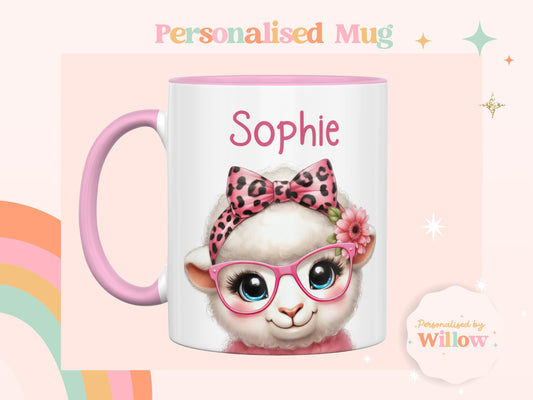 Personalised Sheep Mug, Sheep Gift, Farm Mug, Farm Animals Mug.