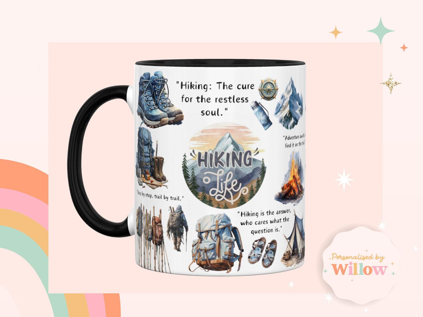 Hiking Lover Gift, Hiking Mug, Outdoor Mug, Adventure Mug, Hiker Gift