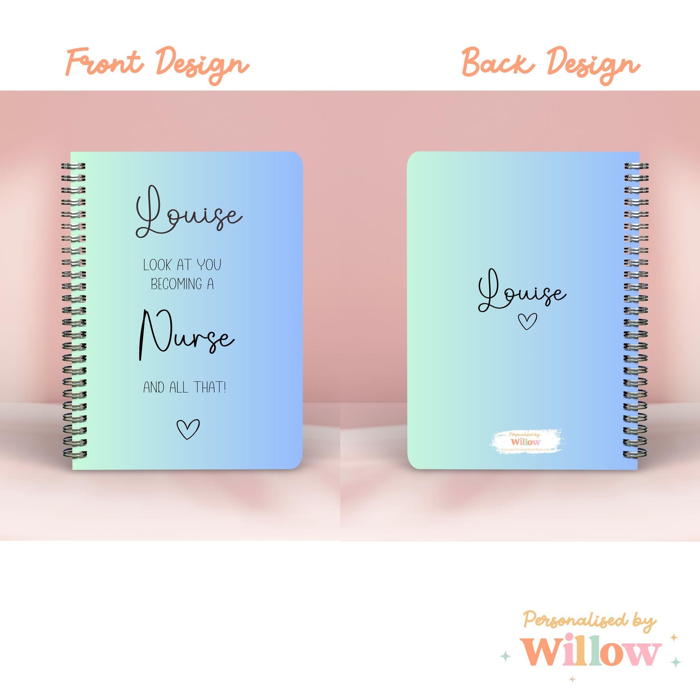 Personalised Look At You Becoming A Nurse Notebook Journal